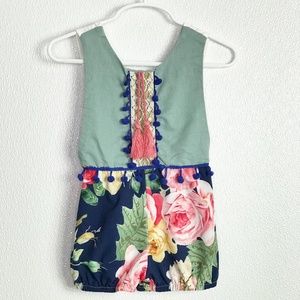🌵Floral Romper Size 2-3